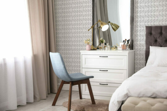 Horizontal arrow peel and stick removable wallpaper
