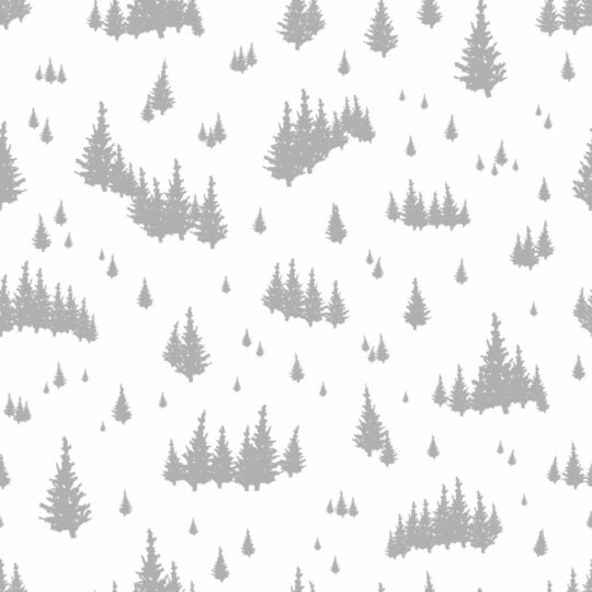 Gray fir tree removable wallpaper