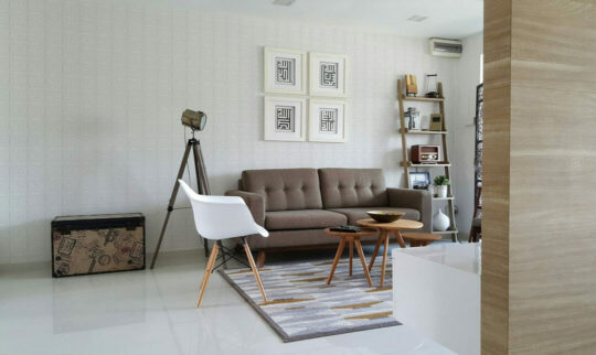 3D geometric wallpaper for walls
