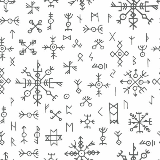 Runes removable wallpaper