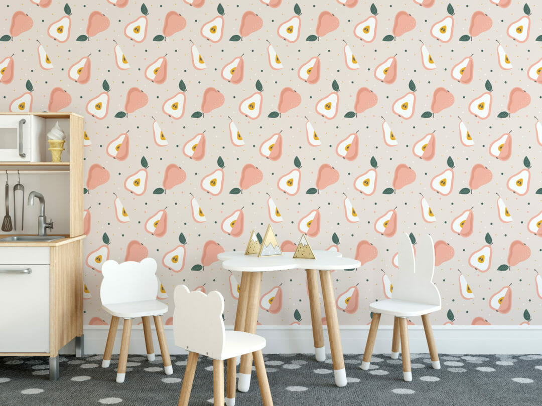 Pear wallpaper for walls