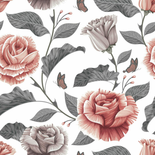 Vintage rose removable wallpaper