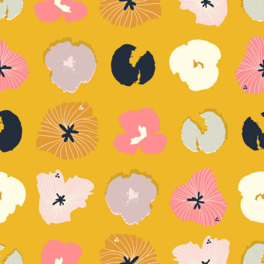 Pansy removable wallpaper