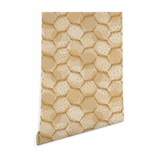Honeycomb wallpaper for walls