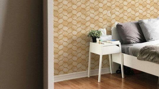 Honeycomb peel stick wallpaper