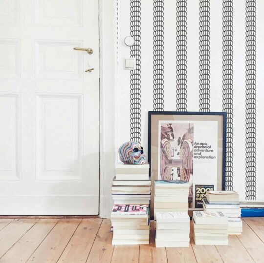 Abstract stripe wallpaper for walls
