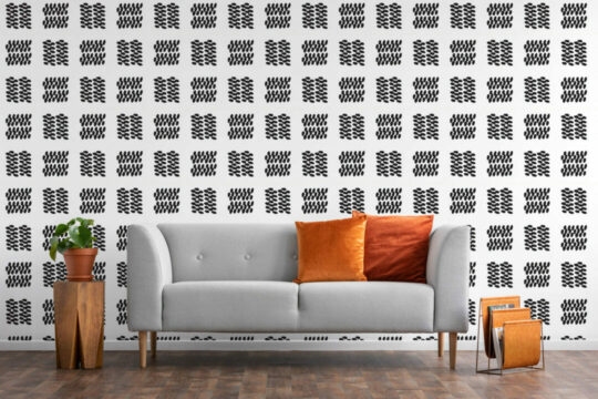 Dotted squares stick on wallpaper