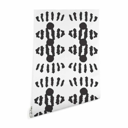 Ink ornament wallpaper peel and stick