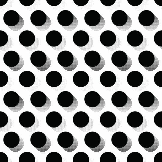 Black and white retro dots removable wallpaper