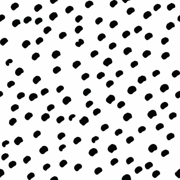 black and white small dots peel and stick wallpaper