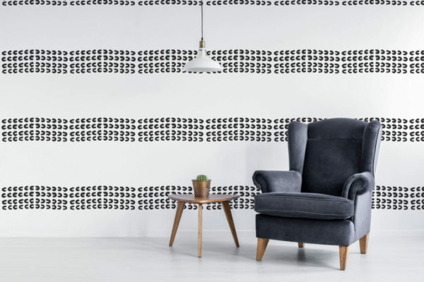Horizontal abstract stripe wallpaper for walls