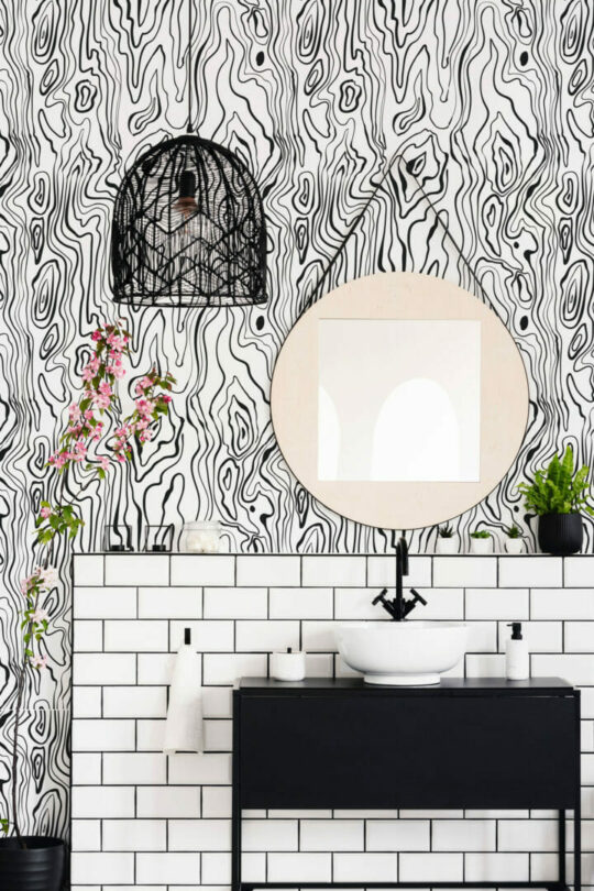 Wood texture peel and stick wallpaper
