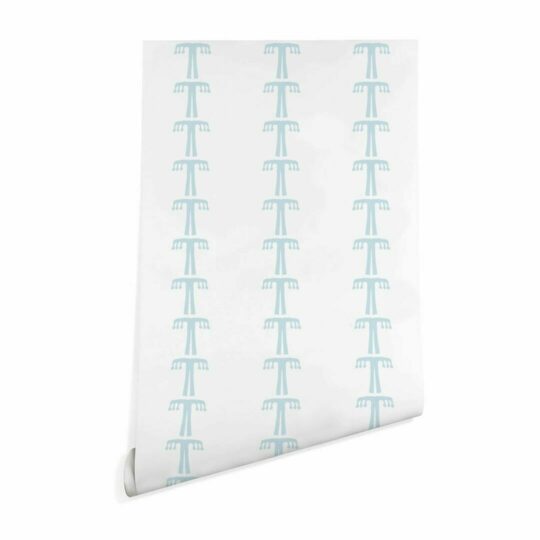 Blue boho wallpaper peel and stick