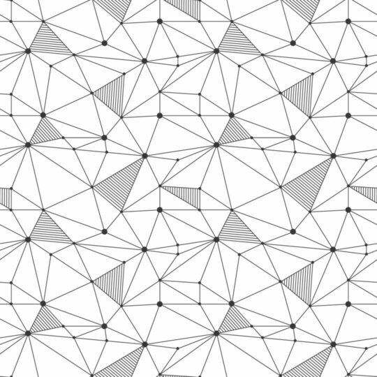 Black and white polygon removable wallpaper