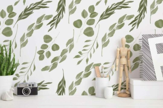 Eucalyptus temporary wallpaper