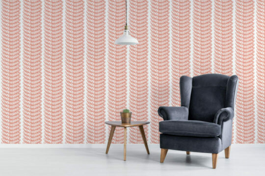 Ornamental stripe self adhesive wallpaper