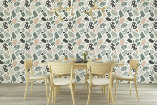 Seamless terrazzo sticky wallpaper
