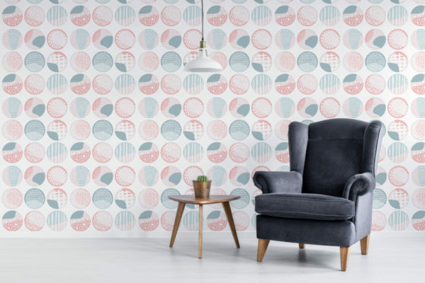 Boho circles temporary wallpaper