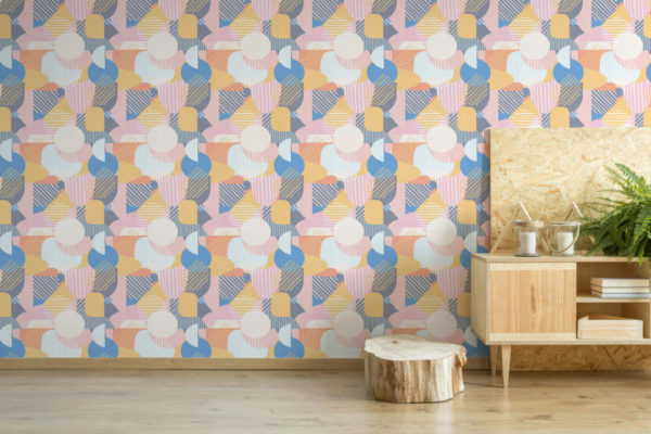 Pastel abstract wallpaper for walls