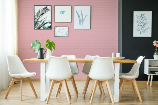 Pink stripe stick on wallpaper
