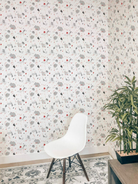 Abstract doodle self adhesive wallpaper