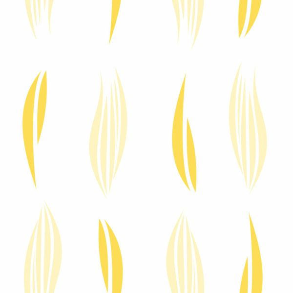Yellow leaf removable wallpaper