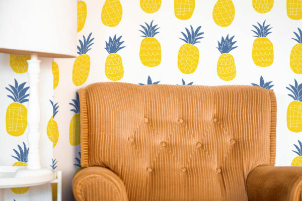 Pineapple sticky wallpaper