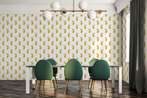 Lemon self adhesive wallpaper