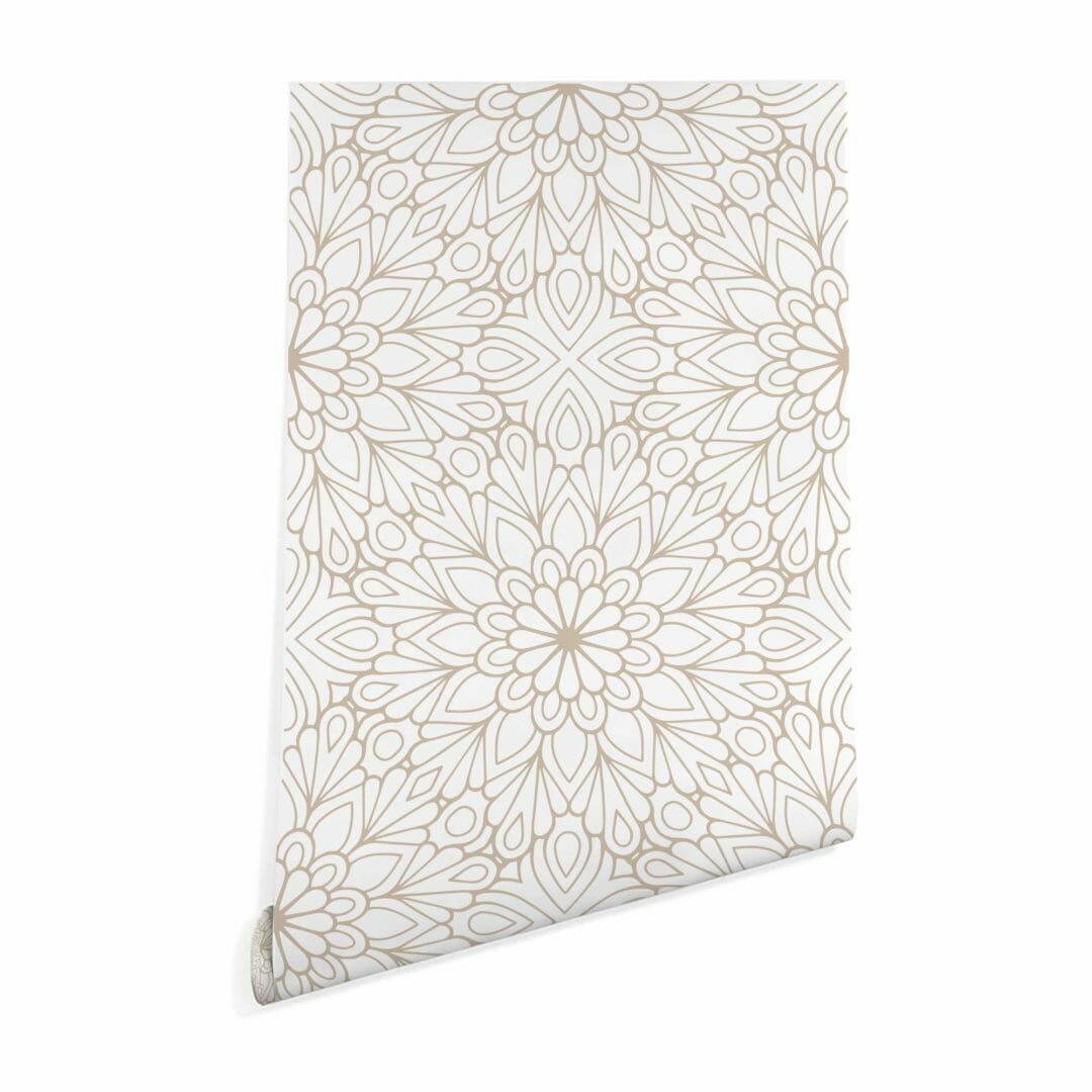 Mandala flower wallpaper - Peel and Stick or Non-Pasted
