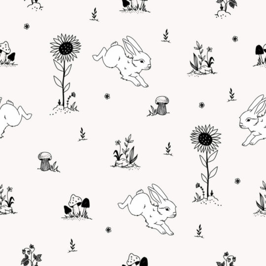 Bunny nursery removable wallpaper