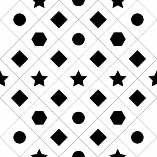 Geometric figures tile removable wallpaper