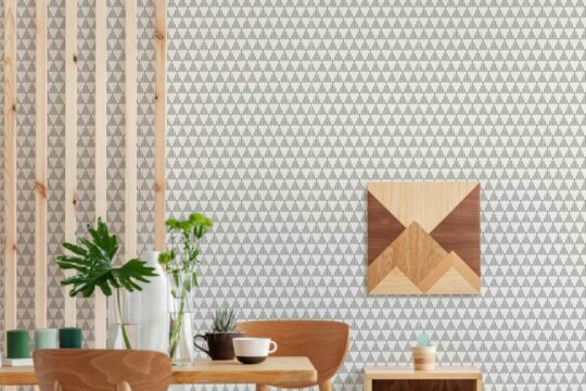 Geometric triangle self adhesive wallpaper