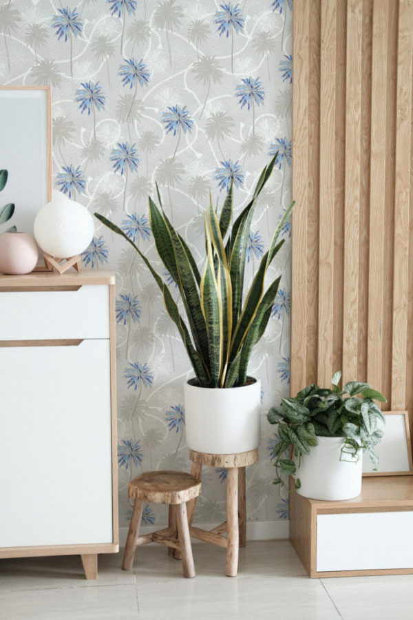 Palm trees stick on wallpaper