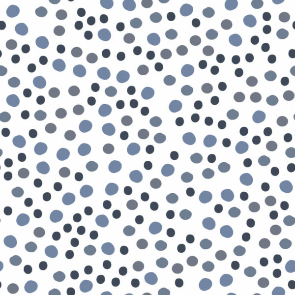blue and gray polka dots peel and stick removable wallpaper