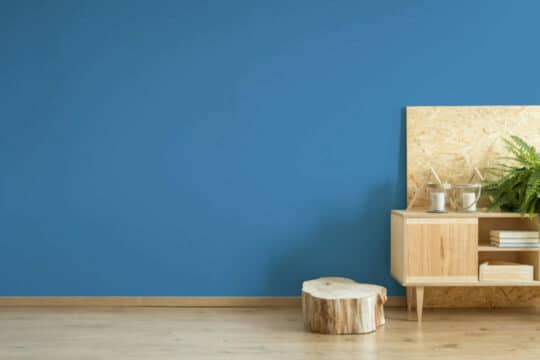 Bright blue solid color temporary wallpaper