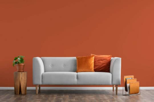 Brown solid color temporary wallpaper