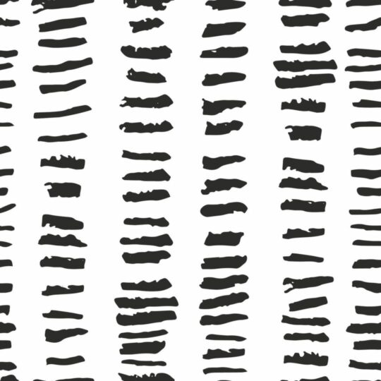 Black and white brush stroke pattern removable wallpaper