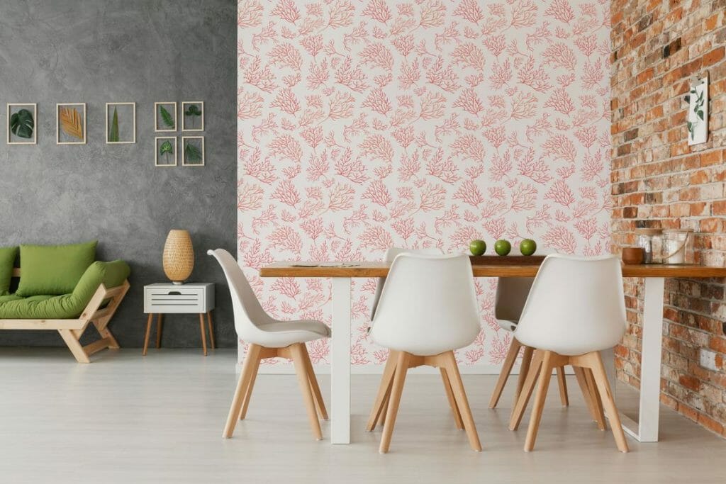 Pink coral wallpaper | Fancy Walls