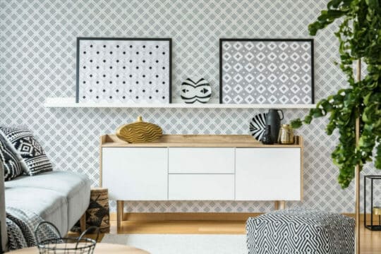 Criss cross wallpaper peel and stick
