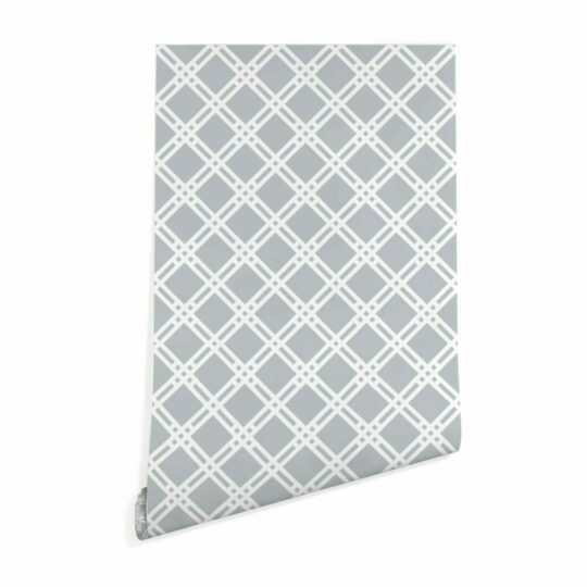 Criss cross peel and stick removable wallpaper