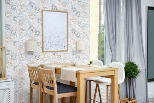 Peony flower peel and stick removable wallpaper