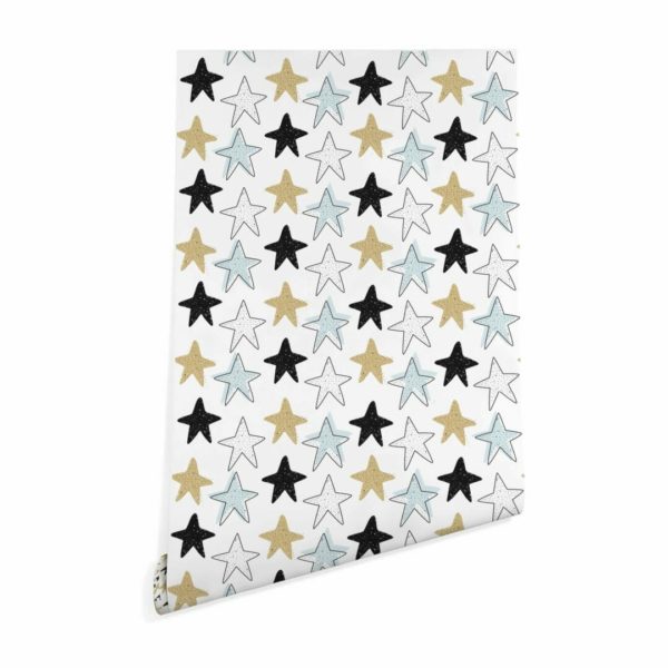 Cute star wallpaper peel and stick
