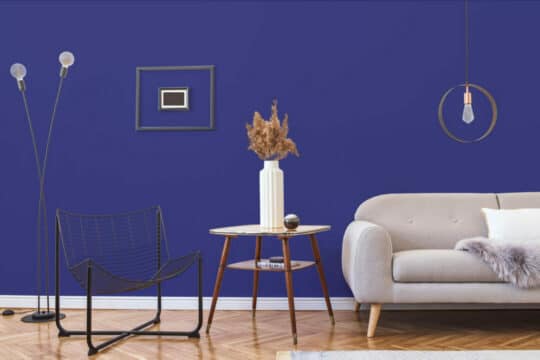 Blue magenta solid color peel and stick wallpaper