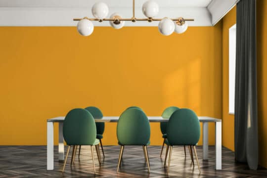 Orange solid color wallpaper peel and stick