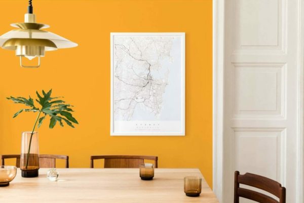 Orange solid color temporary wallpaper