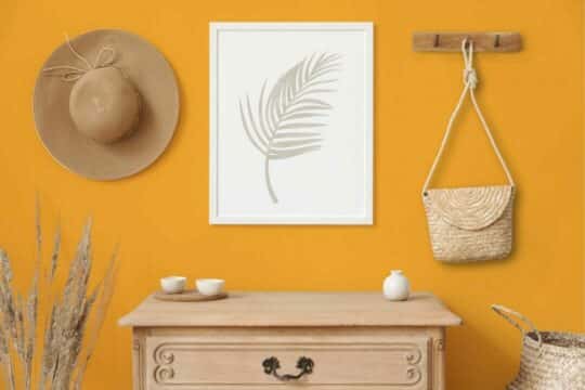 Orange solid color peel and stick wallpaper