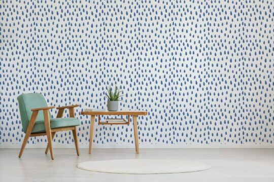 Raindrop stick on wallpaper