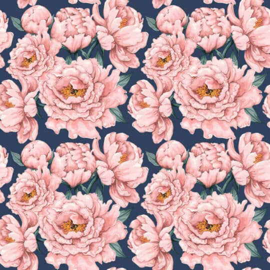 Peony removable wallpaper