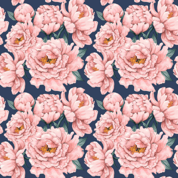 Peony removable wallpaper