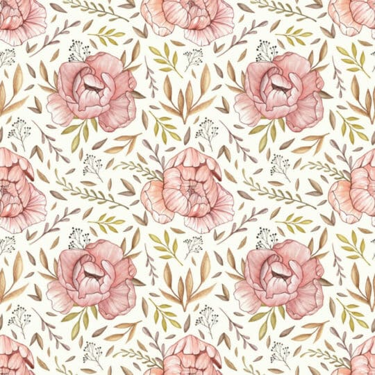 Vintage peony removable wallpaper